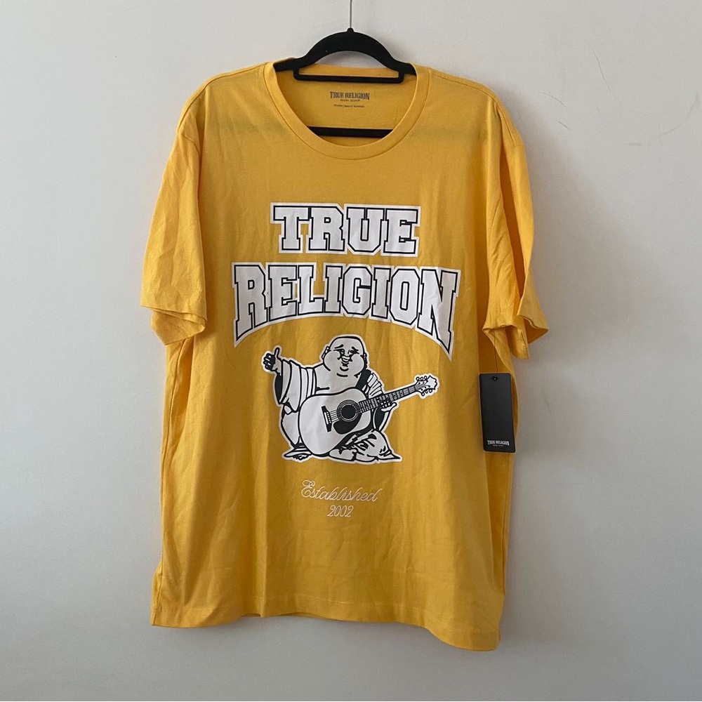 Men’s True Religion Buddha Logo 2002 Tee Size 3XL